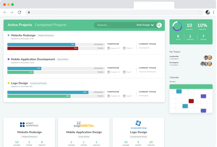 project dashboard 1